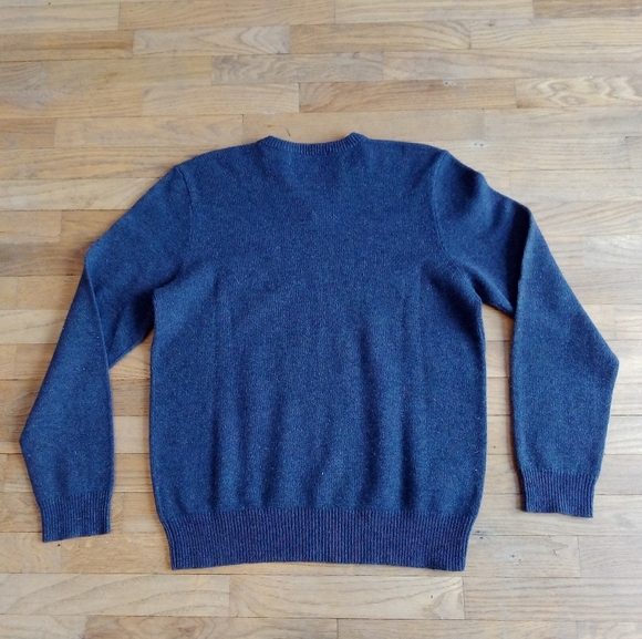 Polo Ralph Lauren 100% Lambs Wool Sweater Size L Purple Long Sleeve Vintage - Picture 7 of 8